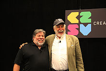 Steve Wozniak and Nolan Bushnell at C2SV 2013 Conference Steve Wozniak Nolan Bushnell.jpg