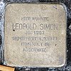 Stolperstein Badstr 44 (Gesbr) Leopold Simon.jpg