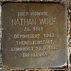 Stolperstein Saarburg Klosterstraße 08 Nathan Wolf.JPG
