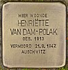Stolperstein for Henriette van Dam-Polak (Middelburg) .jpg