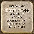 Stumbling stone for Jenny Heimann (Göppingen) .jpg