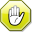 Stop hand nuvola yellow.svg