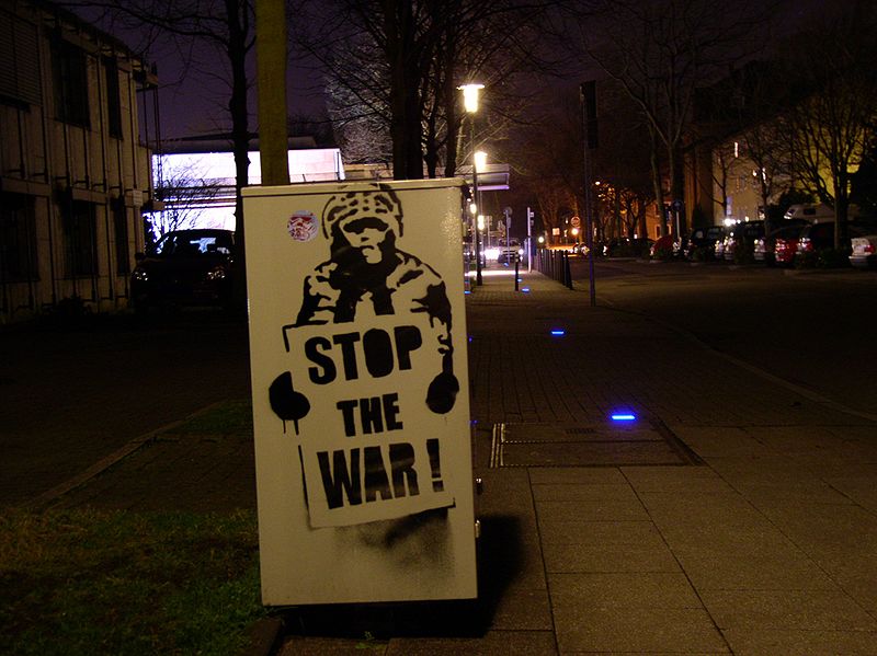 File:Stop the war graffiti.jpg