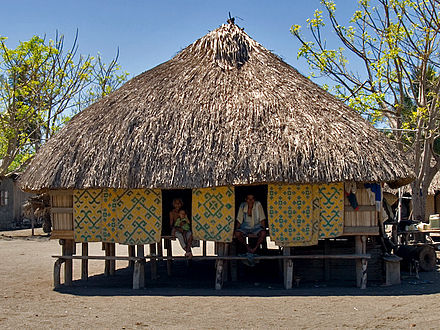 A traditional house in Suai Loro, photographed in 2006