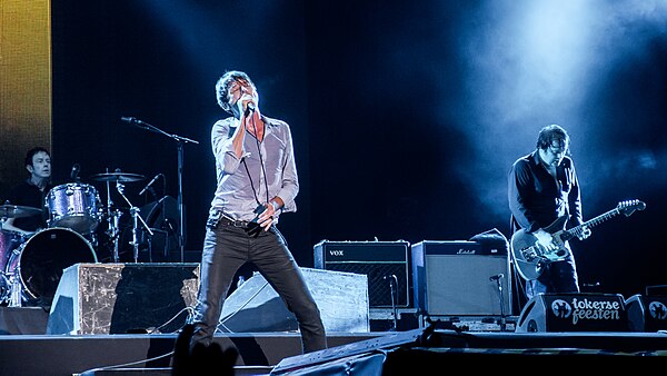 Suede performing at the Lokerse Festival in Belgium in 2012.