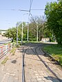 Čeština: Obratiště Kotlářka, tramvajová trať Kotlářka – Sídliště Řepy English: Kotlářka tram loop, tram track Kotlářka – Sídliště Řepy