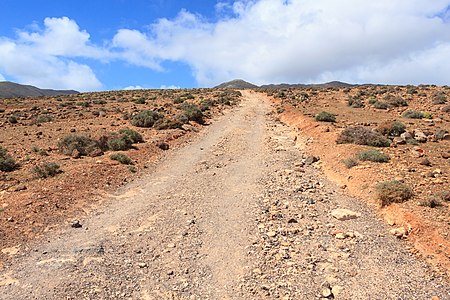 Hiking trail to the Pico de la Zarza Tablada de Vinamar Fuerteventura