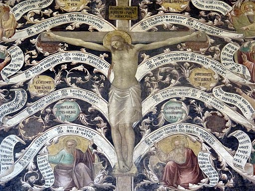 Taddeo Gaddi, Albero della Vita, (particolare), Basilica di Santa Croce, Firenze