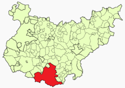 Location in Badajoz