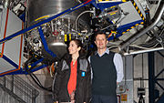 Their Royal Highness The Crown Prince and Crown Princess of Denmark visited ESO’s Paranal Observatory, as part of an official visit to Chile. They are pictured inside one of the telescope domes. (15 March 2013)