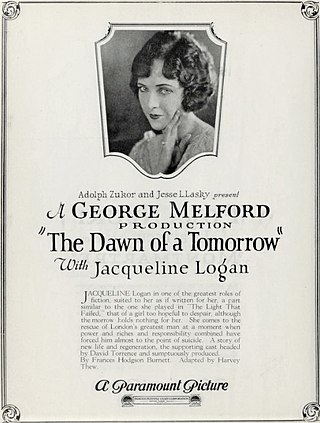 <i>The Dawn of a Tomorrow</i> (1924 film) 1924 film by George Melford