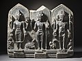 Image 11A 10th century triad – Vishnu, Shiva and Brahma – from Bihar. (from Hindu deities)