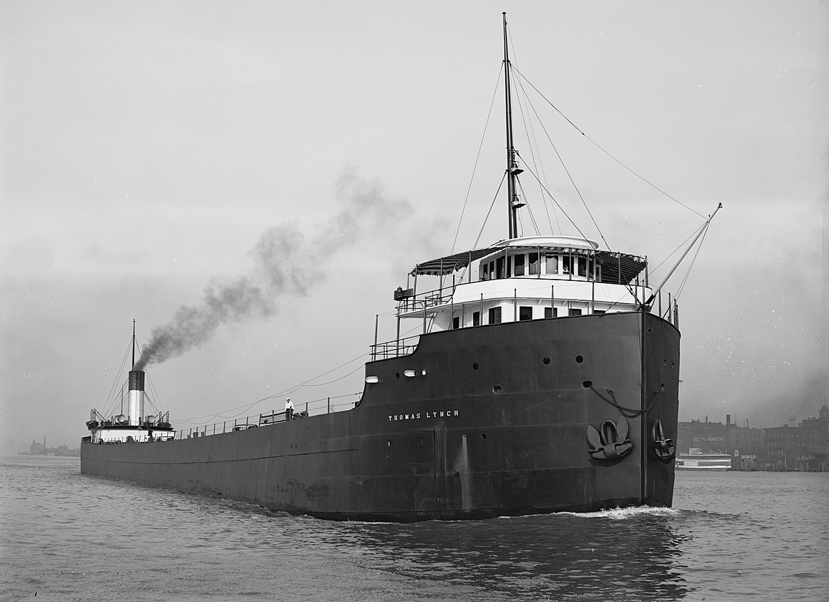 Воздушный пароход. Корабль Edmund Fitzgerald. Корма парохода.