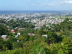 View of Belmont in Port of Spain.