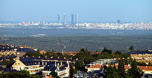 Northwest view of Madrid.