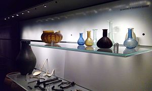 Roman glassware.
