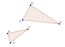 Triangles semblables — Wikipédia