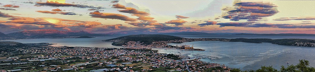 Panorama della baia di Traù