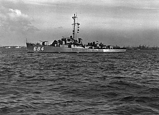 USS <i>DeLong</i> (DE-684) Rudderow-class destroyer escort