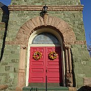 Double door entrance