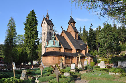 800-year old Vang Stave Church in Karpacz