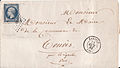 20c blue on 1862 cover (№ 14)