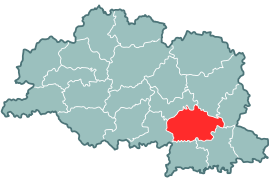 Сеньненскі раён на мапе