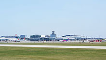 View on pier B (Terminal 1) and C (Terminal 2)