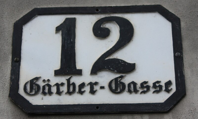 File:Villach - Gerbergasse - Hausnummer.jpg