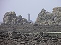 Îlot d'Yoc'h depuis la dune de Saint Gonvel et phare du Four (ce dernier en Porspoder) 2.