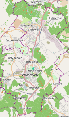 Mapa lokalizacyjna Wałbrzycha