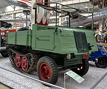 Civilian halftrack Waldschlepper as a forestry vehicle