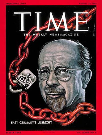 Cover for August 25, with Walter Ulbricht Walter-Ulbricht-TIME-1961.jpg