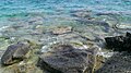 Water wearing down rock at Flowerpot Island.