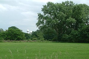 de Waterbollen gezien vanuit de Genneper Parken