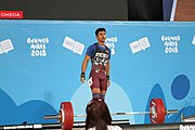 Deutsch: Gewichtheben bei den Olympischen Jugendspielen 2018; Tag 2, 10. Oktober 2018; Jungen 62 kg English: Weightlifting at the 2018 Summer Youth Olympics at 8 October 2018 – Boys' 62 kg