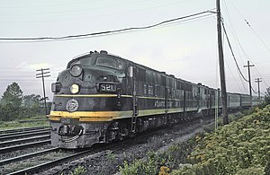 EMD E6A der Atlantic Coast Line Railroad in Alexandria (August 1964)