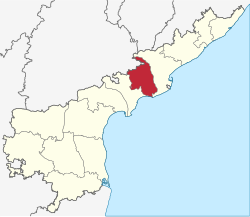 Lage des Bezirks West Godavari in Andhra Pradesh