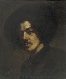 Portrait of Whistler with Hat (1858), a self-portrait at the Freer Gallery of Art, Washington, D.C.