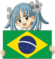 Wiki-tan holding Brazilian flag.png