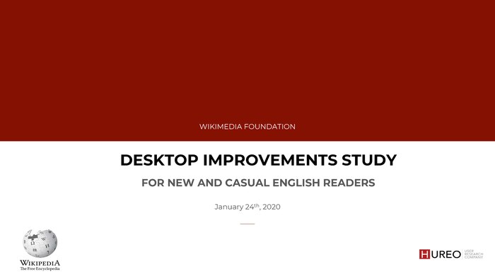 Desktop Improvements User Study Report