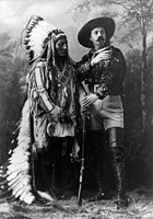 Sitting Bull en Buffalo Bill in 1885