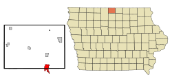 Vị trí trong Quận Winnebago, Iowa