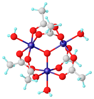 <span class="mw-page-title-main">Chromium(III) acetate</span> Chemical compound