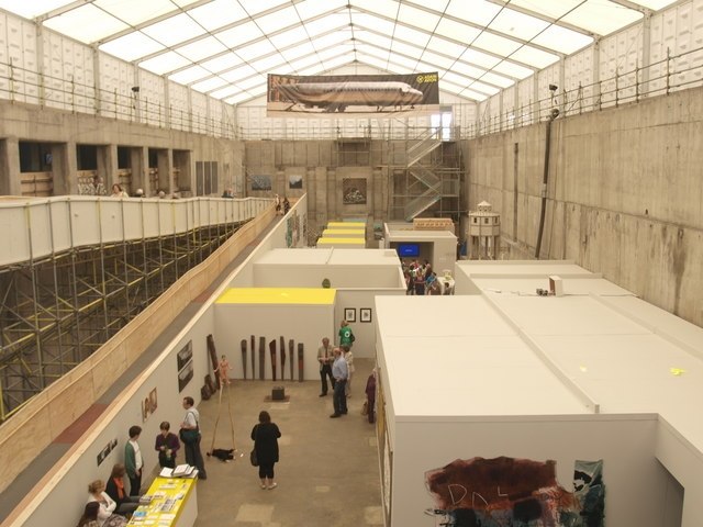 Y Lle Celf at the 2010 Eisteddfod in the basement of a steelworks in Blaenau Gwent