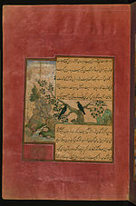 Thumbnail for File:Zahir al-Din Muhammad Babur - Birds of Hindustan - Starlings, Called Pandavali - Walters W59631A - Full Page.jpg