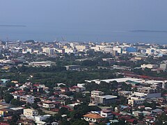 Zamboanga City proper Poblacion area from air
