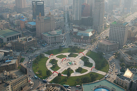 Zhongshan Square from above