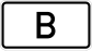 Zusatzzeichen 1014-50 - Tunnelkategorie gemäß ADR-Übereinkommen (B), StVO 2007.svg