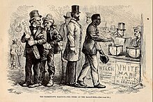 "The Georgetown Election - The Negro at the Ballot Box" by Thomas Nast - Harper's Weekly - March 16, 1867.jpg